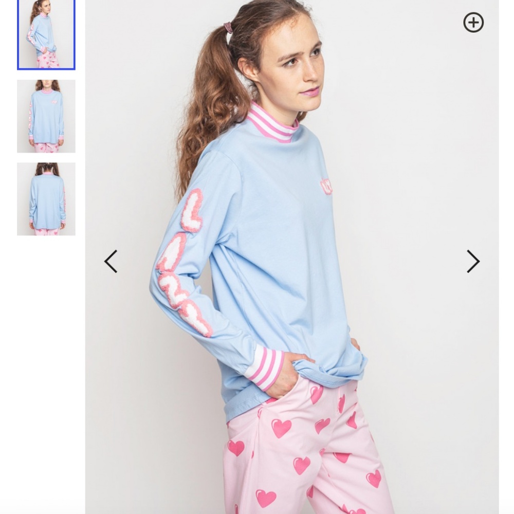 Lazy Oaf Lazy Logo Lettering Long Sleeve Shirt Fu… - image 5